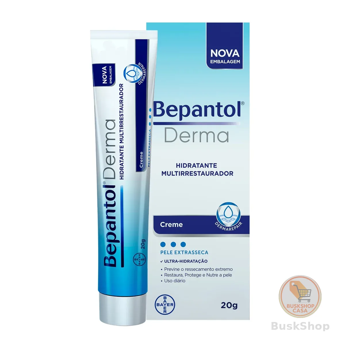 Bepantol Derma Hidratante Multirrestaurador para Pele Seca 20g