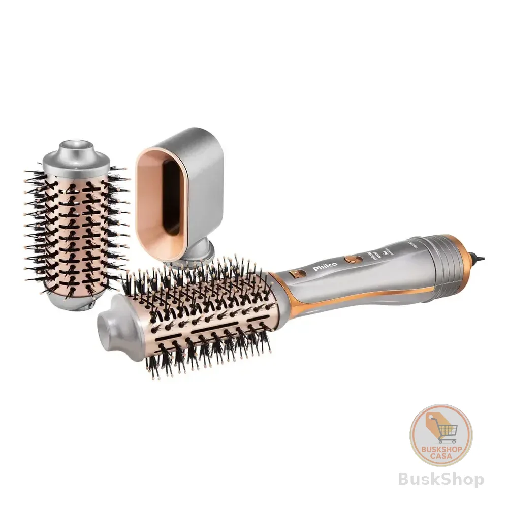 Escova Secadora Philco Pes19sg 3 Acessórios 1300w Cor Prata 127/220v