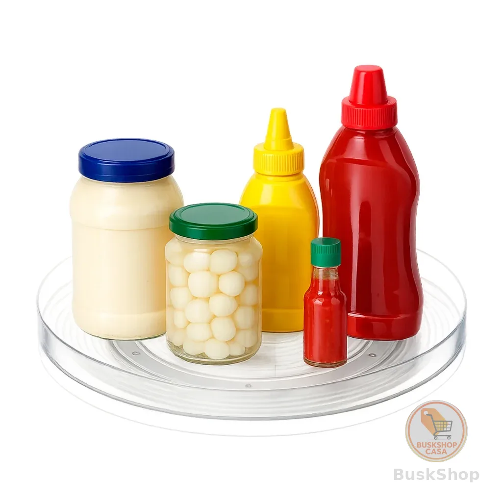 Organizador Giratório Dry Coza 29x3,2cm Cor Cristal - Organização de Geladeira