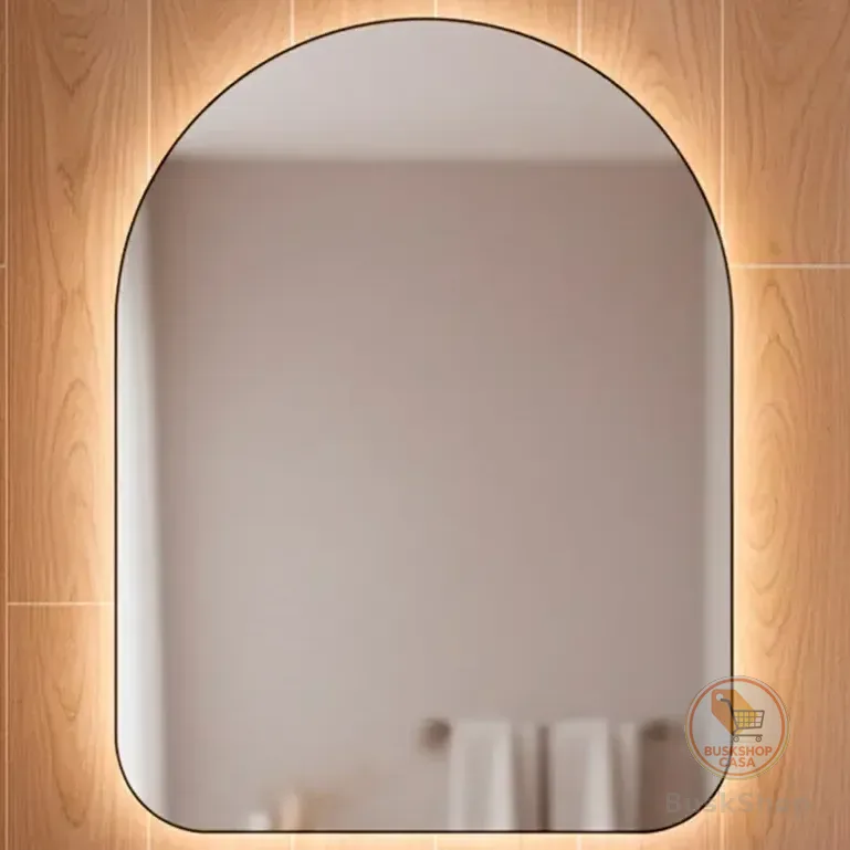 Espelho Orgânico Capela Led 44x64 Para Sala Quarto Banheiro Moldura Capela Led Frio