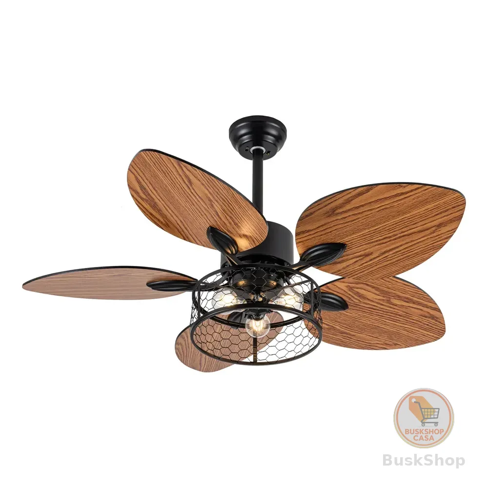 Luz De Ventilador De Teto De 42 Polegadas 100-240v, Controle