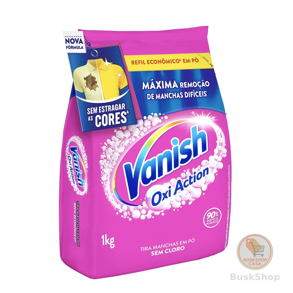 Vanish Tira Manchas Em Pó, Multi Power Oxi Action, para Roupas Coloridas 1Kg