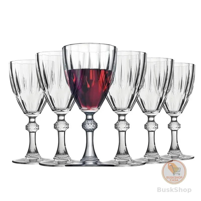Jogo 6 Taças Vidro Para Bebidas Clear 200ml Verona