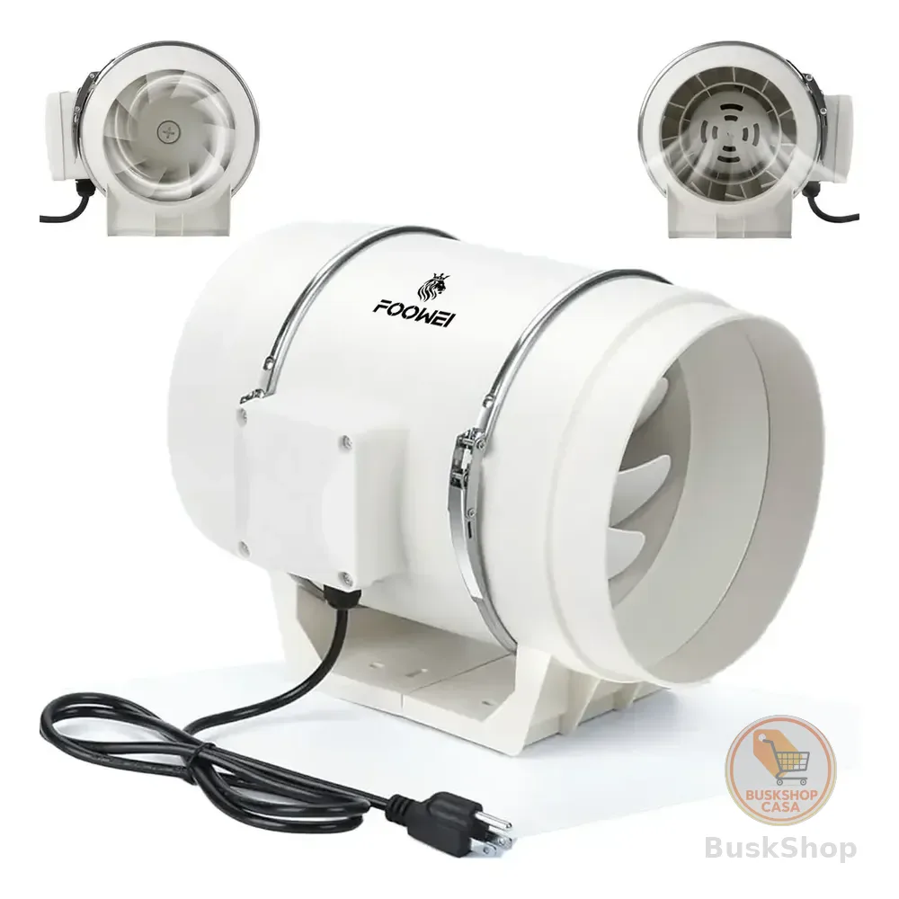 Exaustor Axial Turbo Exl 200mm Branco 130w Ventilada 220v Branco