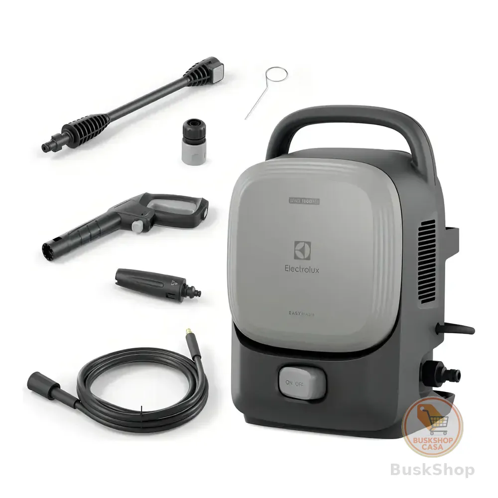 Lavadora De Alta Pressão Electrolux 1600psi 1400w De Potência Com Engate Rápido Easywash Lava Jato Lava Car Qws1600 Cinza Urban Grey 127v