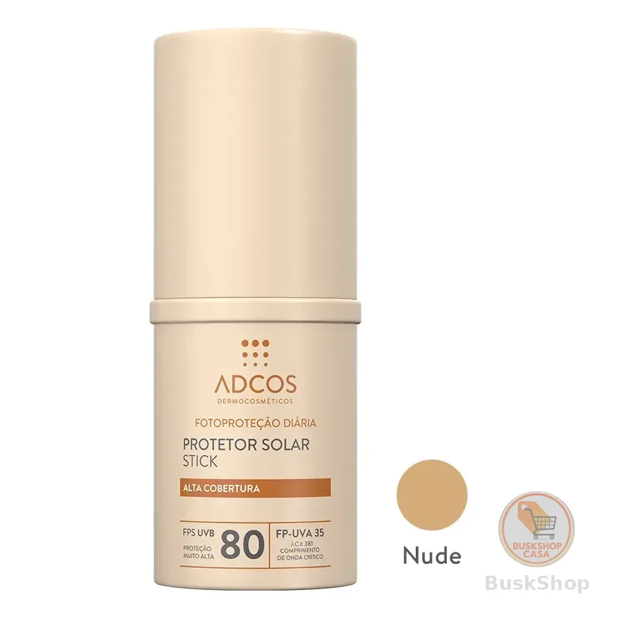 Protetor Solar Adcos Tonalizante Base Stick Fps80 17g- Nude