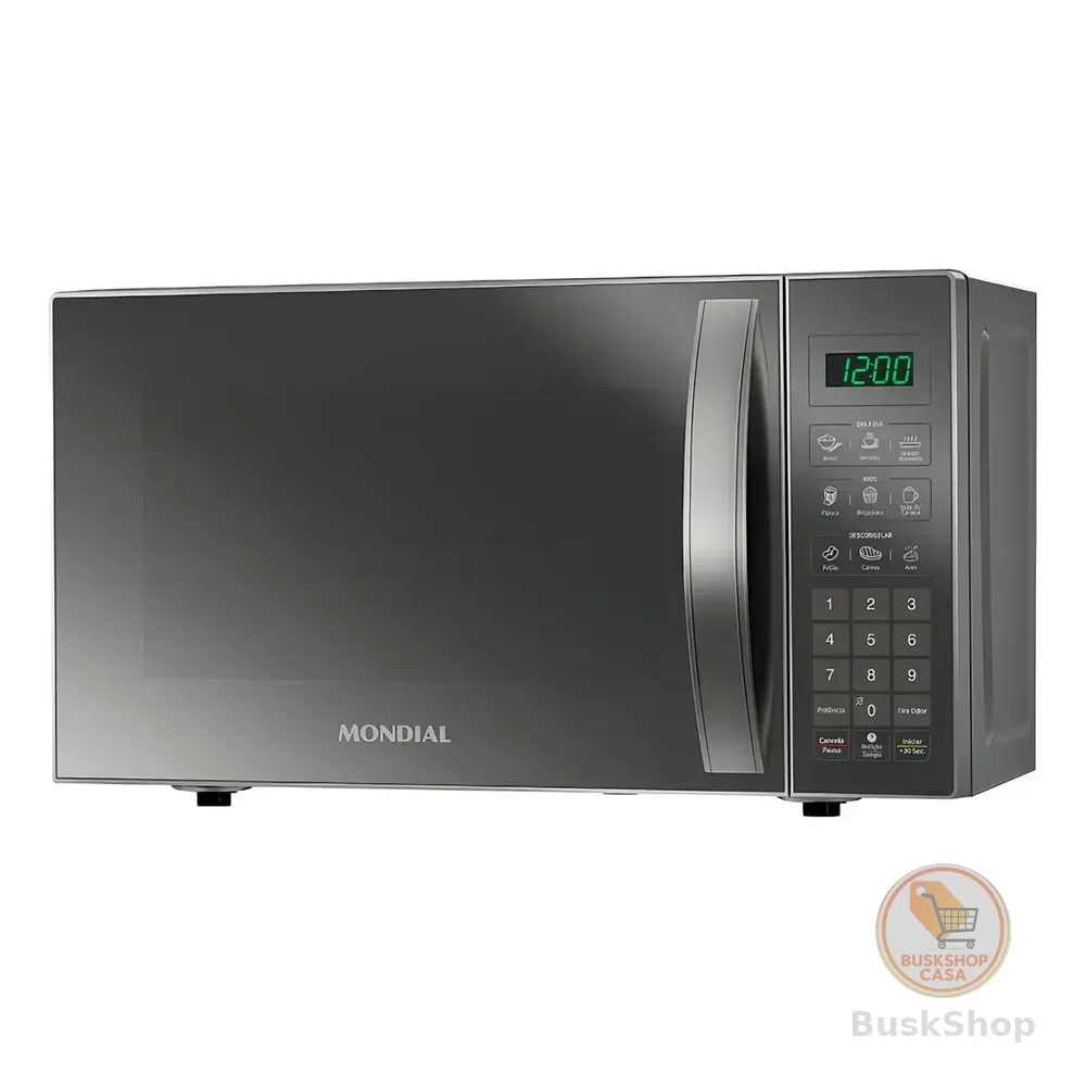 Micro-ondas Mondial 21l 1200w Mo-01-21-e Espelhado 127v