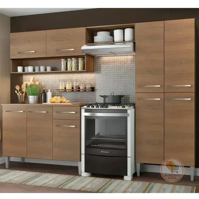 Cozinha Compacta Madesa Emilly Pop Armário Balcão Paneleiro