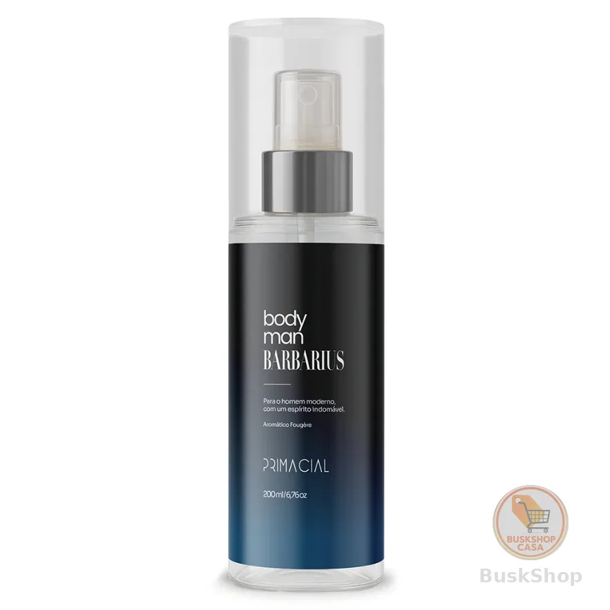 BODY SPLASH MASCULINO BARBARIUS 200ML - PRIMACIAL PERFUME AMADEIRADO