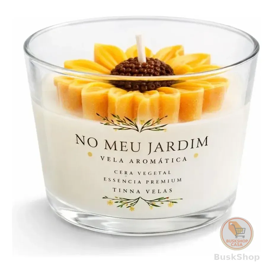 Vela Aromática De Girassol Perfumada