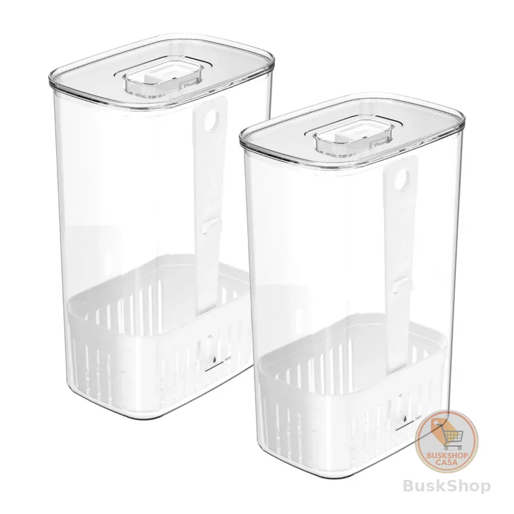 Organizadores de temperos 2,3L Linha Clear Fresh | Unitário ou 2 Unidades | <OU>