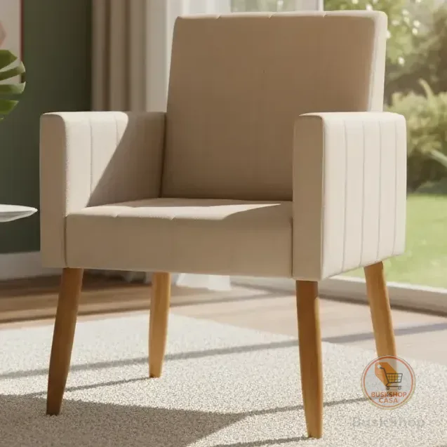Poltrona Decorativa Moderna Para Sala Mari Suede Cores