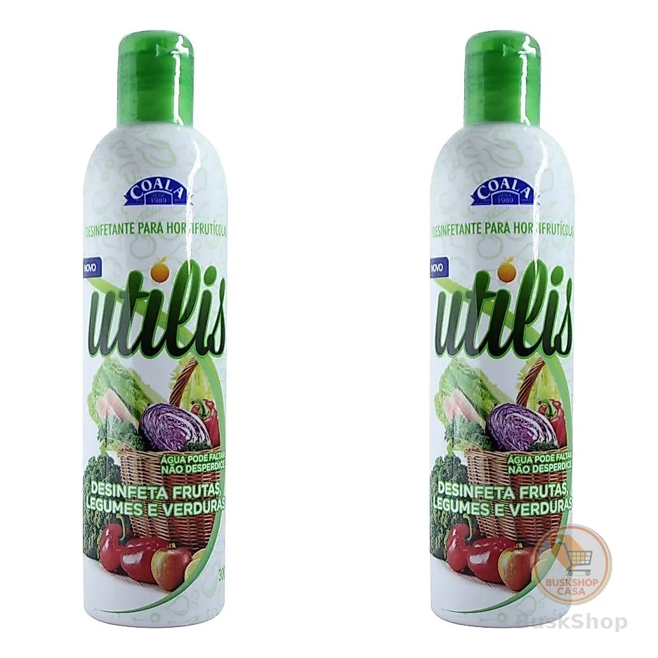 Kit 2 Coala Utilis - Desinfetante de Frutas Legumes e Verduras - 300ML