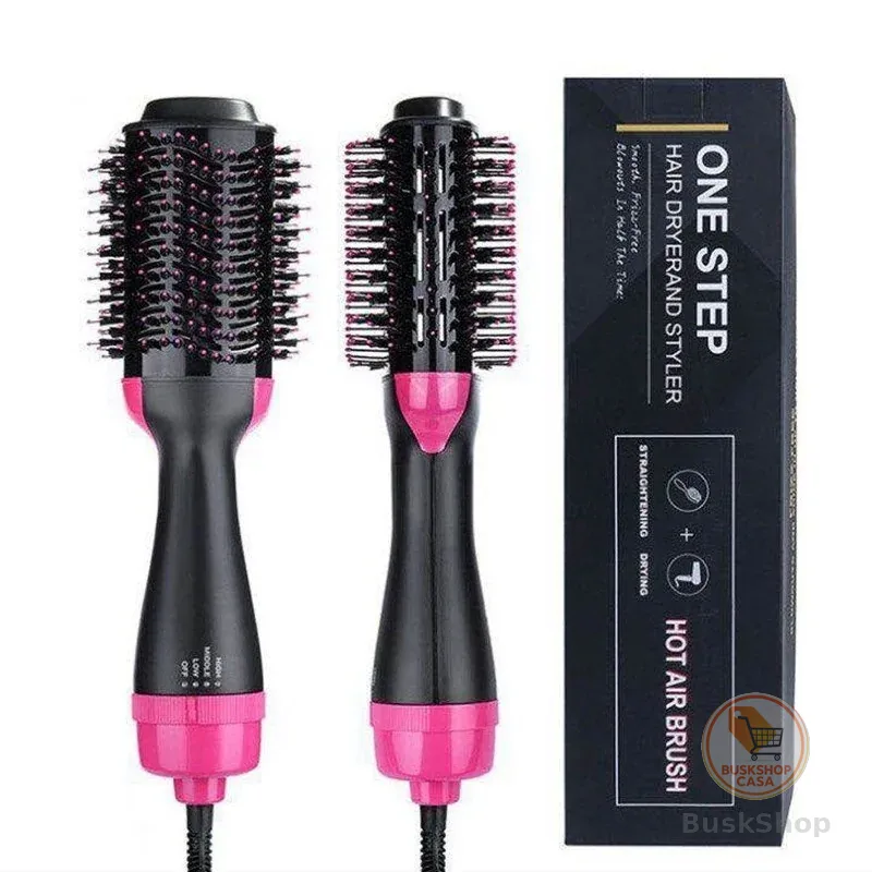 Escova Secadora Alisador Elétrica Quente Cabelo Com 3 Em1 Hair Styler 110V