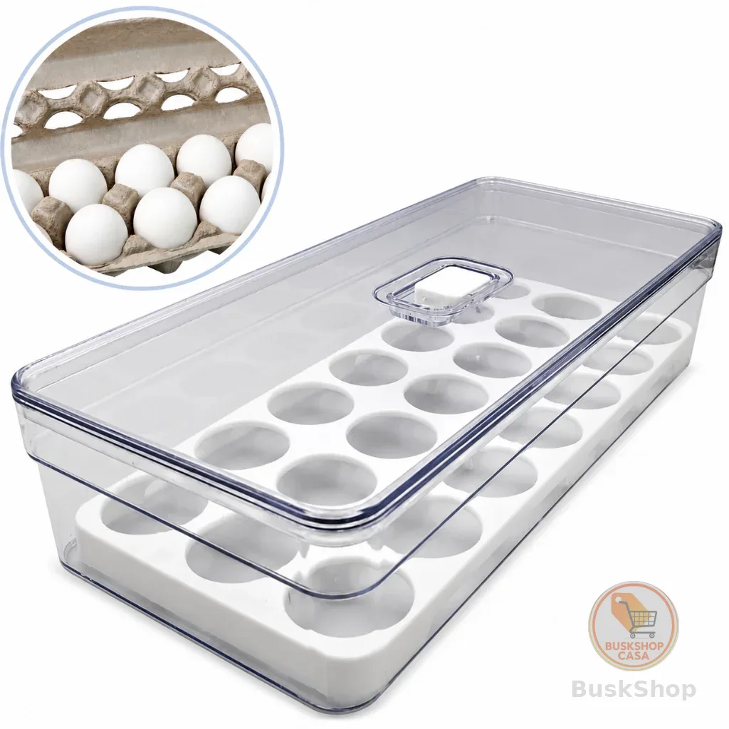 Organizador de Geladeira 3,6 com Tela de Ovo — Capacidade 21 Ovos - Plastutti
