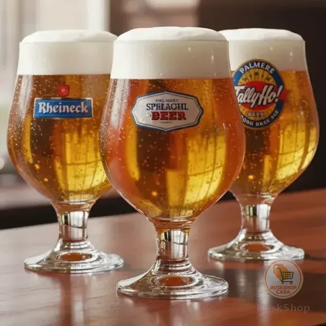 Jogo De Taças Para Cerveja Frases Rótulo Belgica 380ml 6 Pcs