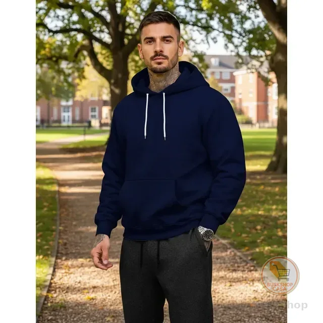 Conjunto Calça E Blusa De Moletom Liso Masculino Unissex