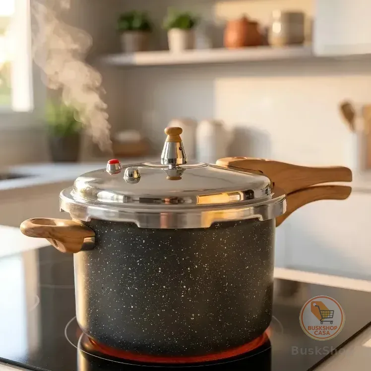Panela De Pressão Vivatutto Grafite De 4.2l Com Revestimento Cerâmico Antiaderente Para Indução