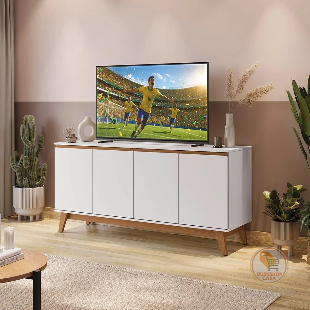 Aparador Kappesberg 4 Portas Branco 156cm