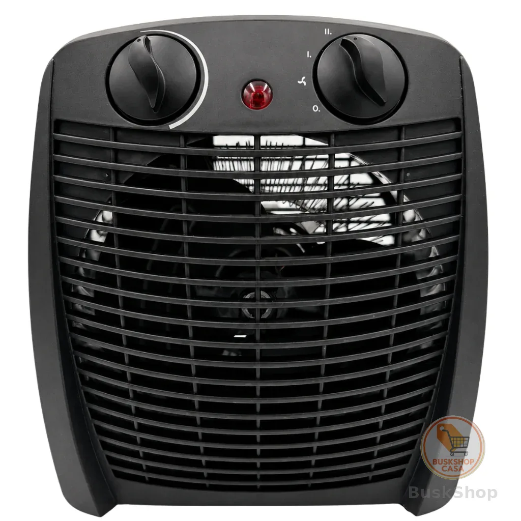 Aquecedor Elétrico Portátil 2 em 1 Aquece e Ventila AQ-100 Kian Preto 1500w 127v