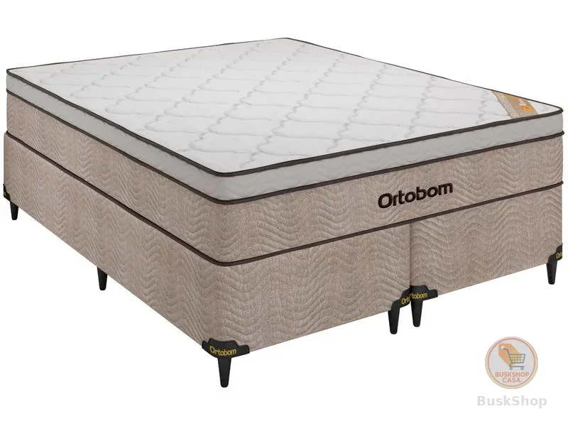 Cama Box Queen (Box + Colchão) Ortobom