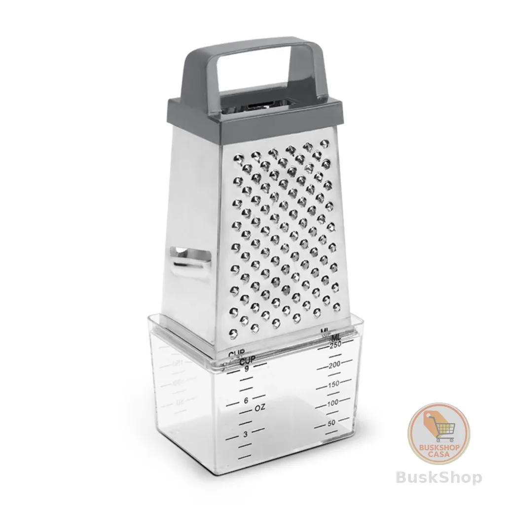 Ralador 4 Faces com Coletor - Brinox Top Pratic 20,5 cm Aço Inox
