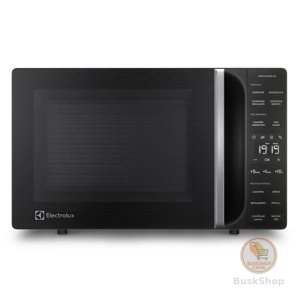 Micro-ondas Electrolux 23L Preto Efficient com Descongelamento Assistido (ME23P)