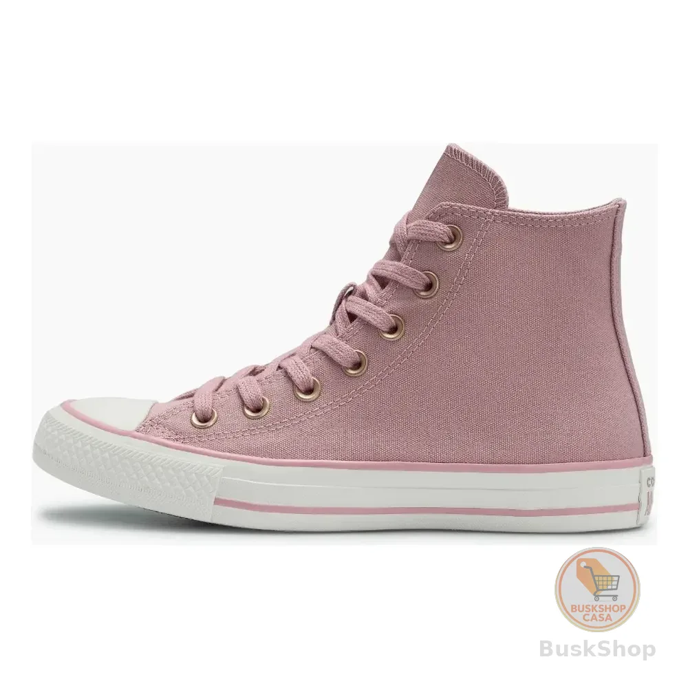 Tênis Chuck Taylor All Star Cano Alto Taylored Lux Converse Rosa Horizonte/amendoa/rosa Horizonte Lisa 39 Br