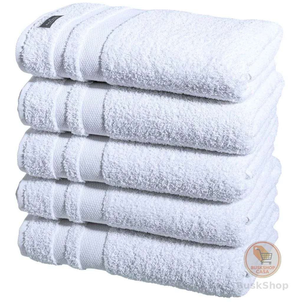 Toalha De Banho Alice Alta Absorção 500Gr Gramatura Hotel Branca  Kit  05  Extra Grossa Grande