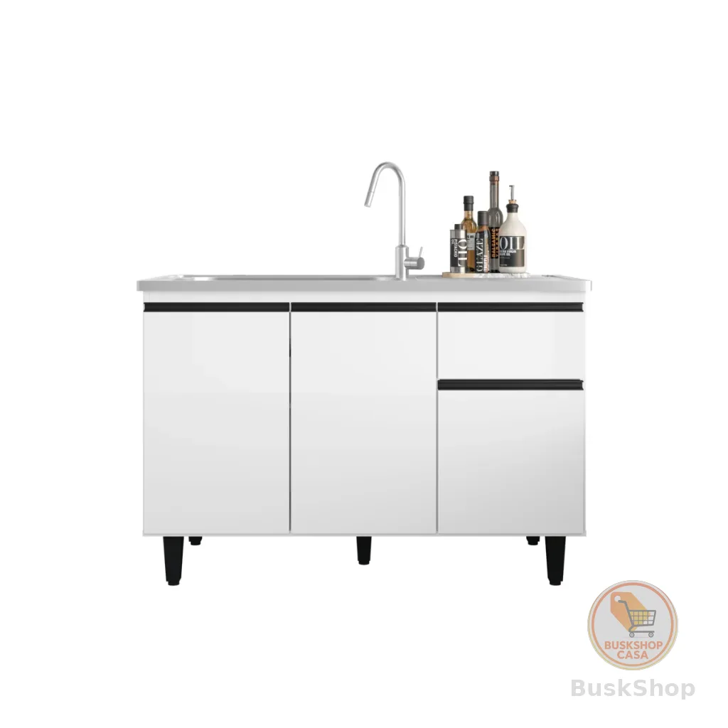 BALCÃO ARMARIO PARA PIA DE COZINHA 120CM SEM TAMPO
