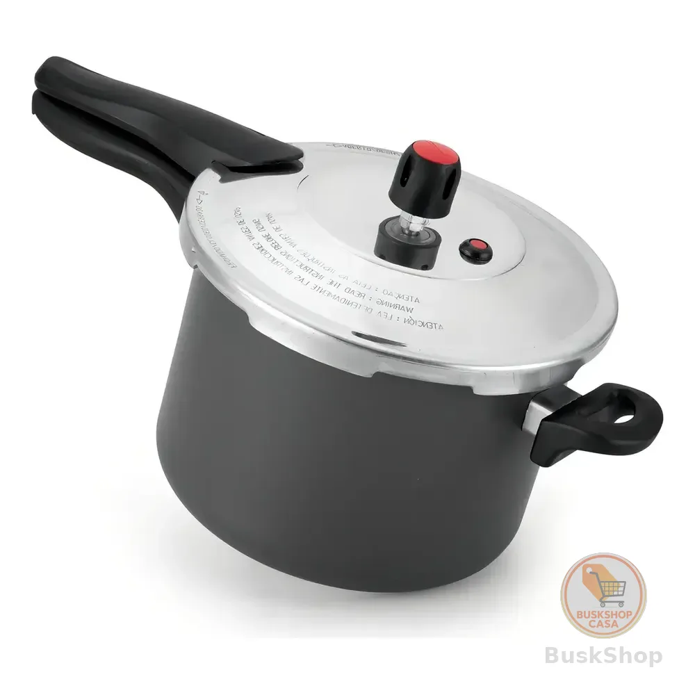Panela De Pressão 4,5l Teflon Antiaderente Alegrete Cinza