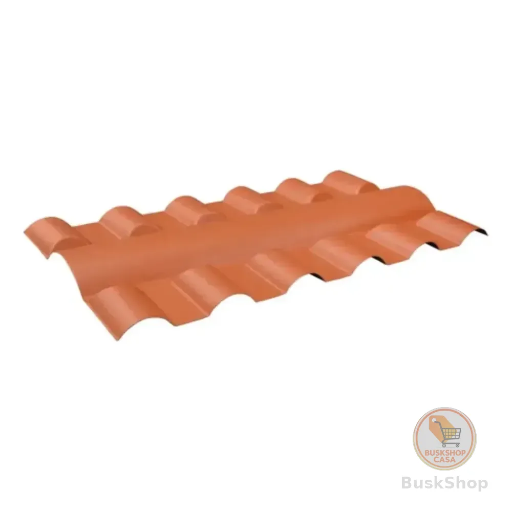 Cumeeira Central Pvc Plan 0,88cm Terracota
