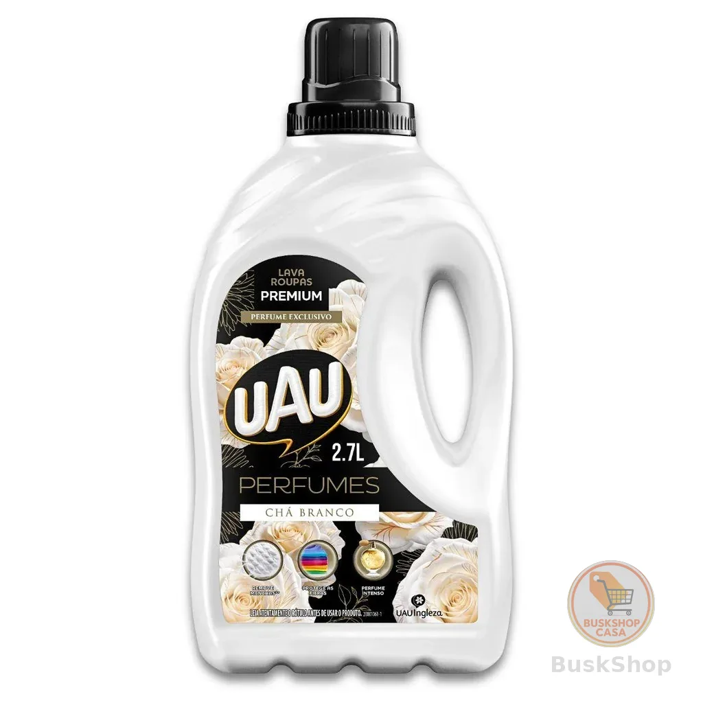 Lava  Roupas Líquido 2,7L Uau Perfume Chá Branco