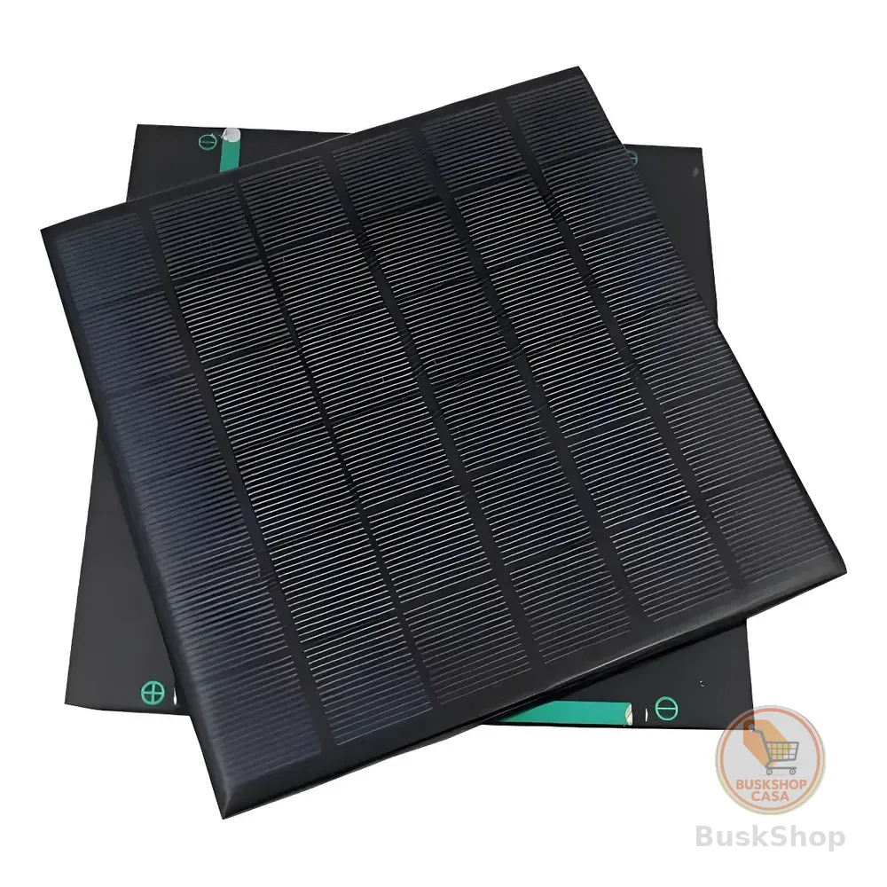 Mini Painel Solar 12v 5w 170x180mm Energia Limpa Fretegratis Preto 12v