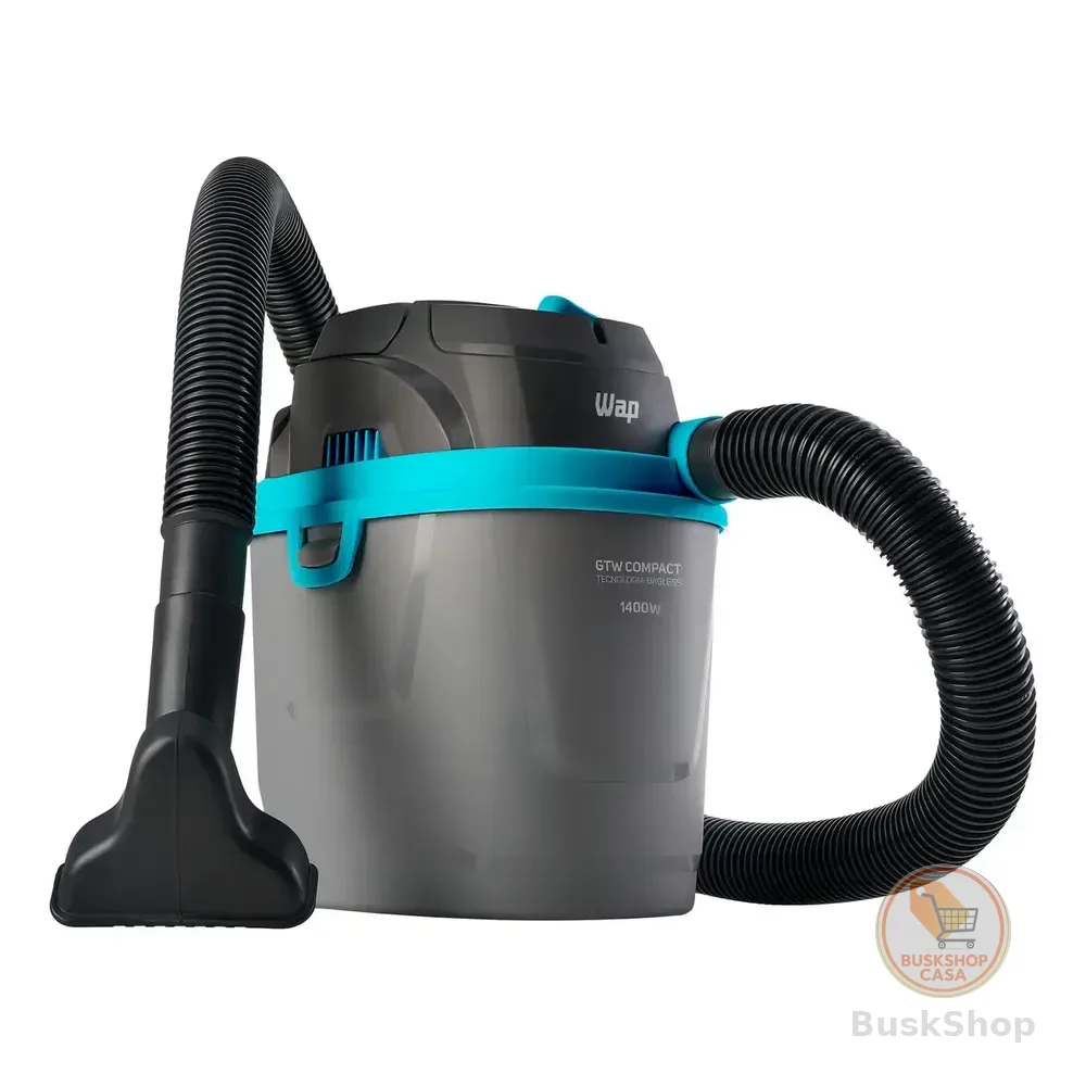 Aspirador De Água E Pó Portátil Wap Gtw Compact 1400w Cinza/azul/preto 220v