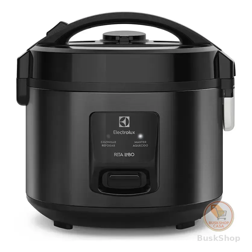 Panela De Arroz Elétrica Electrolux 2l Preta Efficient Visor Glass Por Rita Lobo Erc10 Preto/inox 220v 60hz