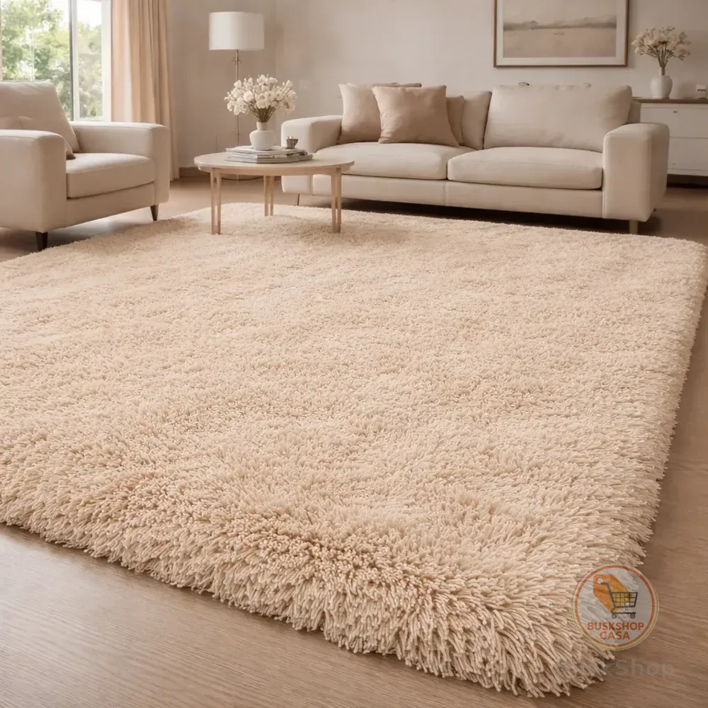 Tapete Felpudo Peludo Sala Quarto 2,00 X 3,00 Luxo Conforto 3 M 2 M Bege