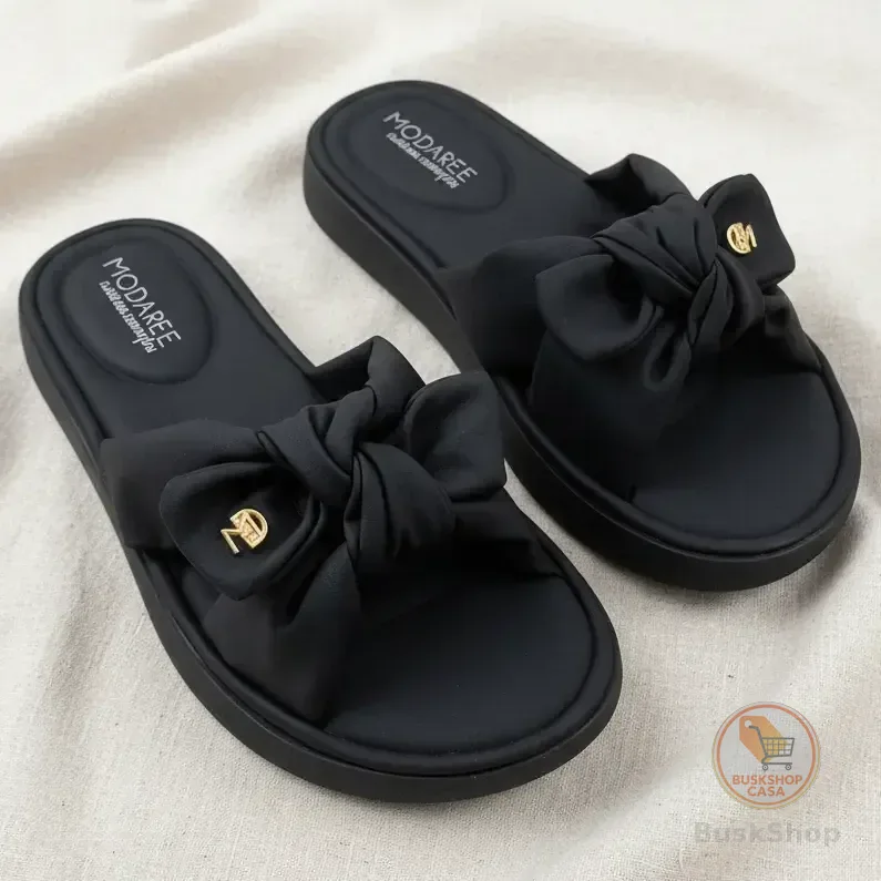 Chinelo Modare Feminina Slide Ultra Conforto Nó Anatômica Preto 40 Br