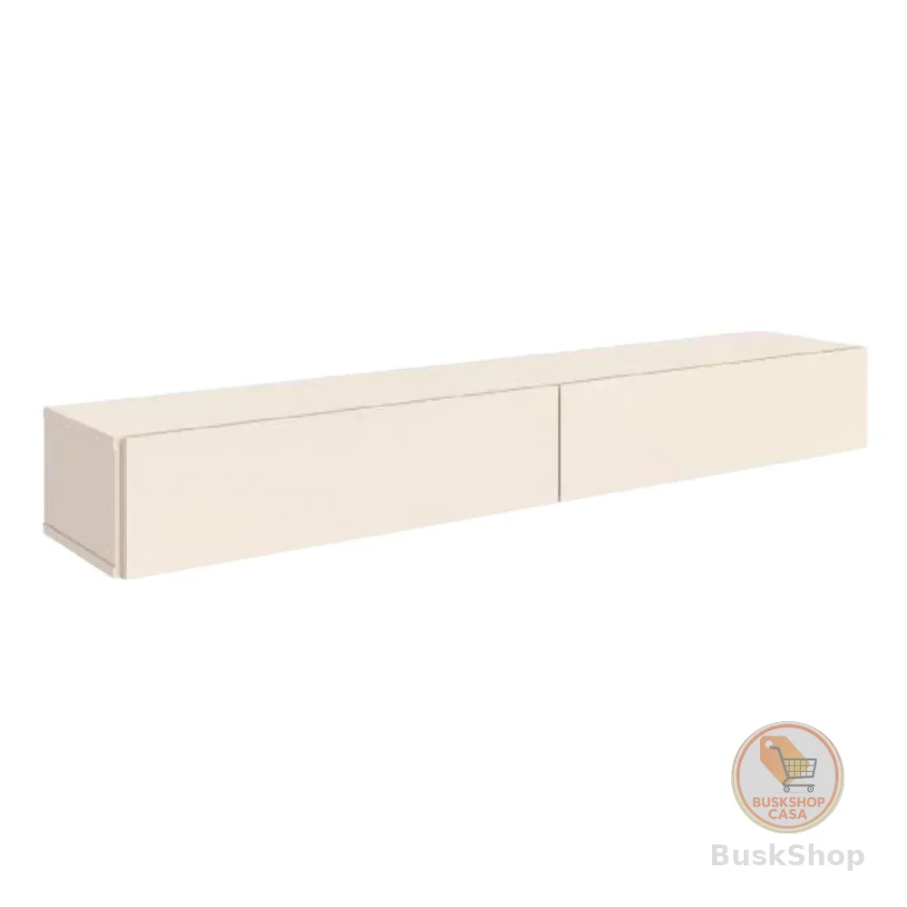 Rack Suspenso para Painel ou TV até 55 Polegadas 2 Portas 1,10m Off White EDN