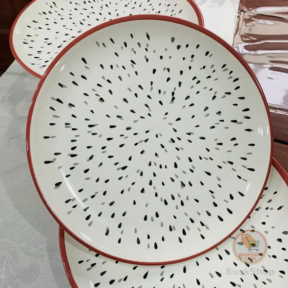 Boleira Média Prato De Bolo 29cm Com Pé Alleanza Cerâmica Pitaya