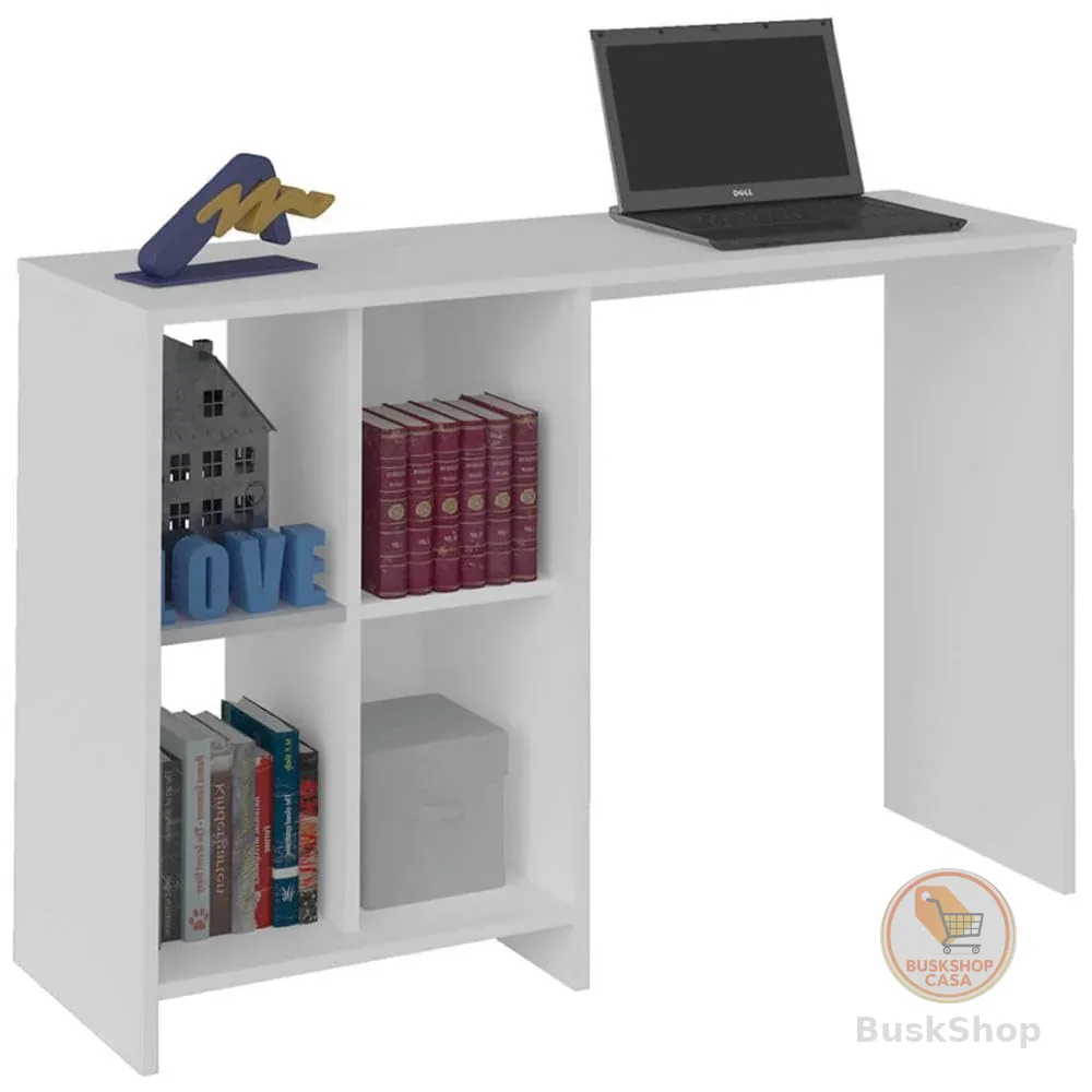 Escrivaninha com 4 nichos MATRIX cor Branco - Artely