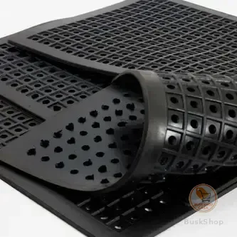 Tapete De Borracha Anti-derrapante Catumbi Box Banheiro Cor Preto banho segurança Bolinhas
