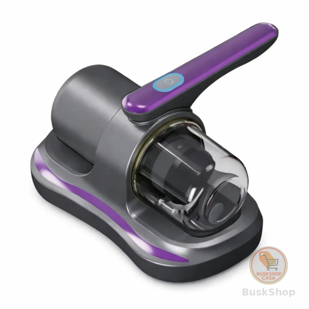 Aspirador Anti Acaro Portatil Sem Fio Para Cama Sofa Preto/violetta 5V