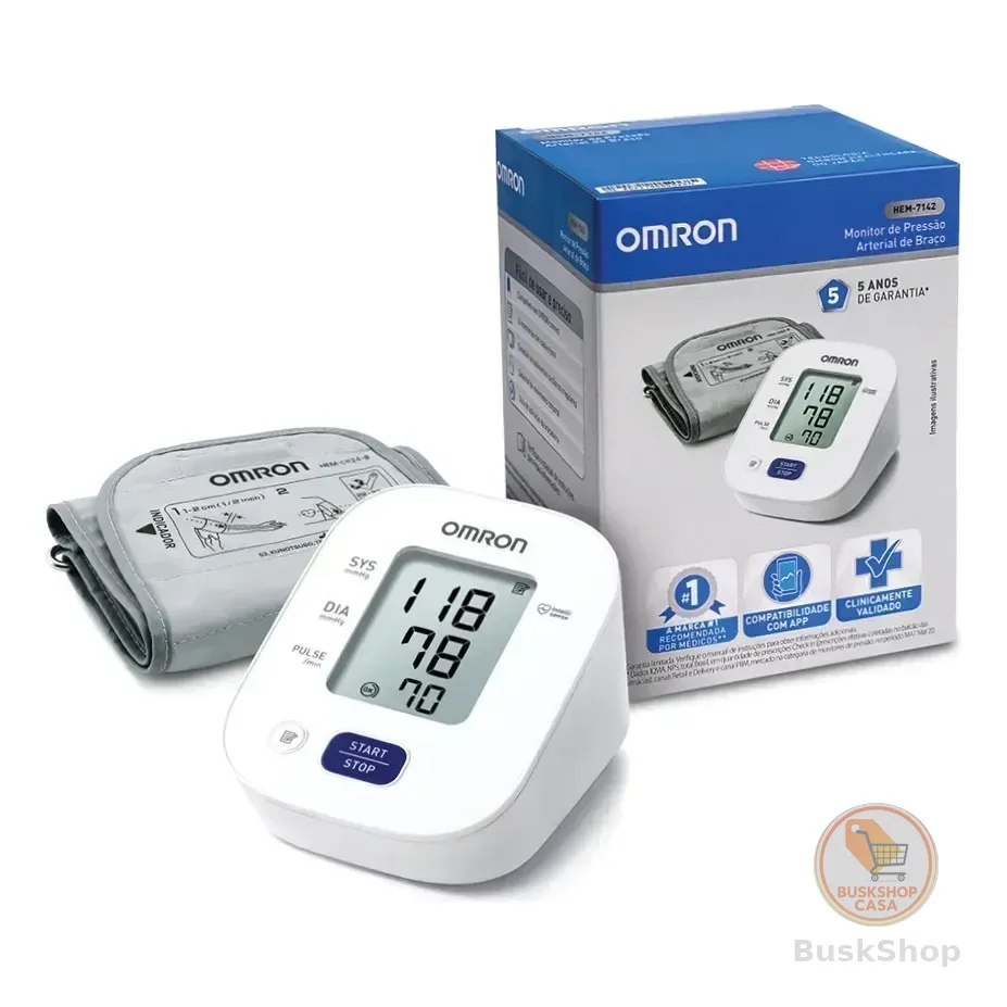 Aparelho Monitor Medidor Pressão Arterial Omron HEM-7142 Monitor Digital