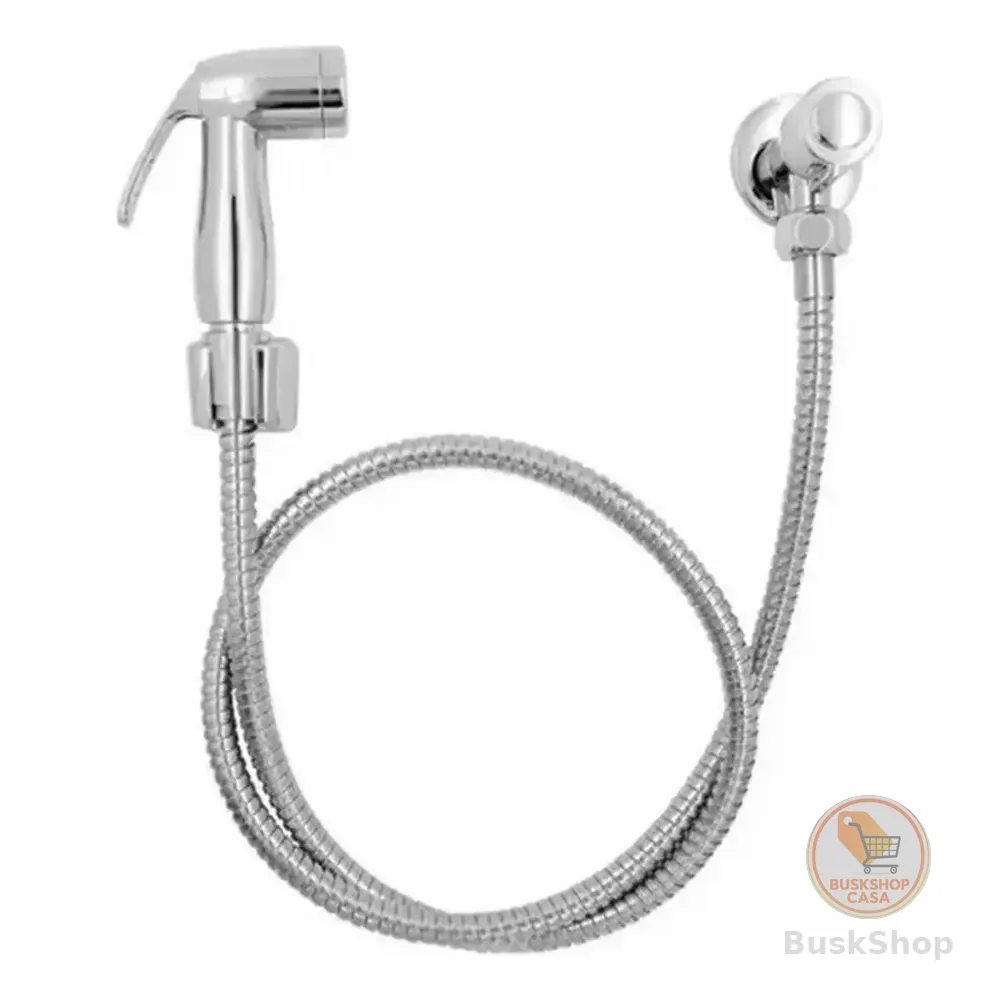 Ducha Higiênica Banheiro Alavanca C-72 Luxo Cromado Banheiro Acionamento 1/4 De Voltas