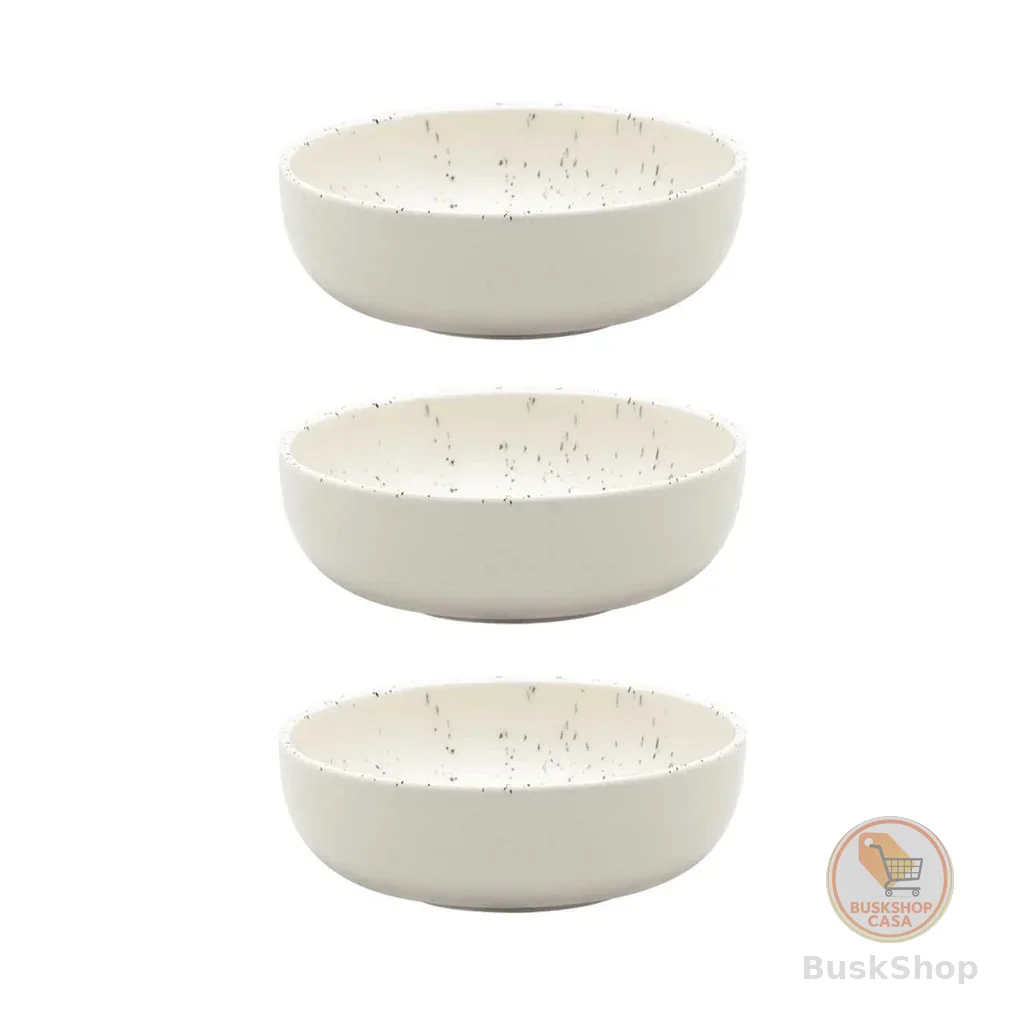 Jogo de 3 Tigelas 600ml Oxford Flat Chuvisco