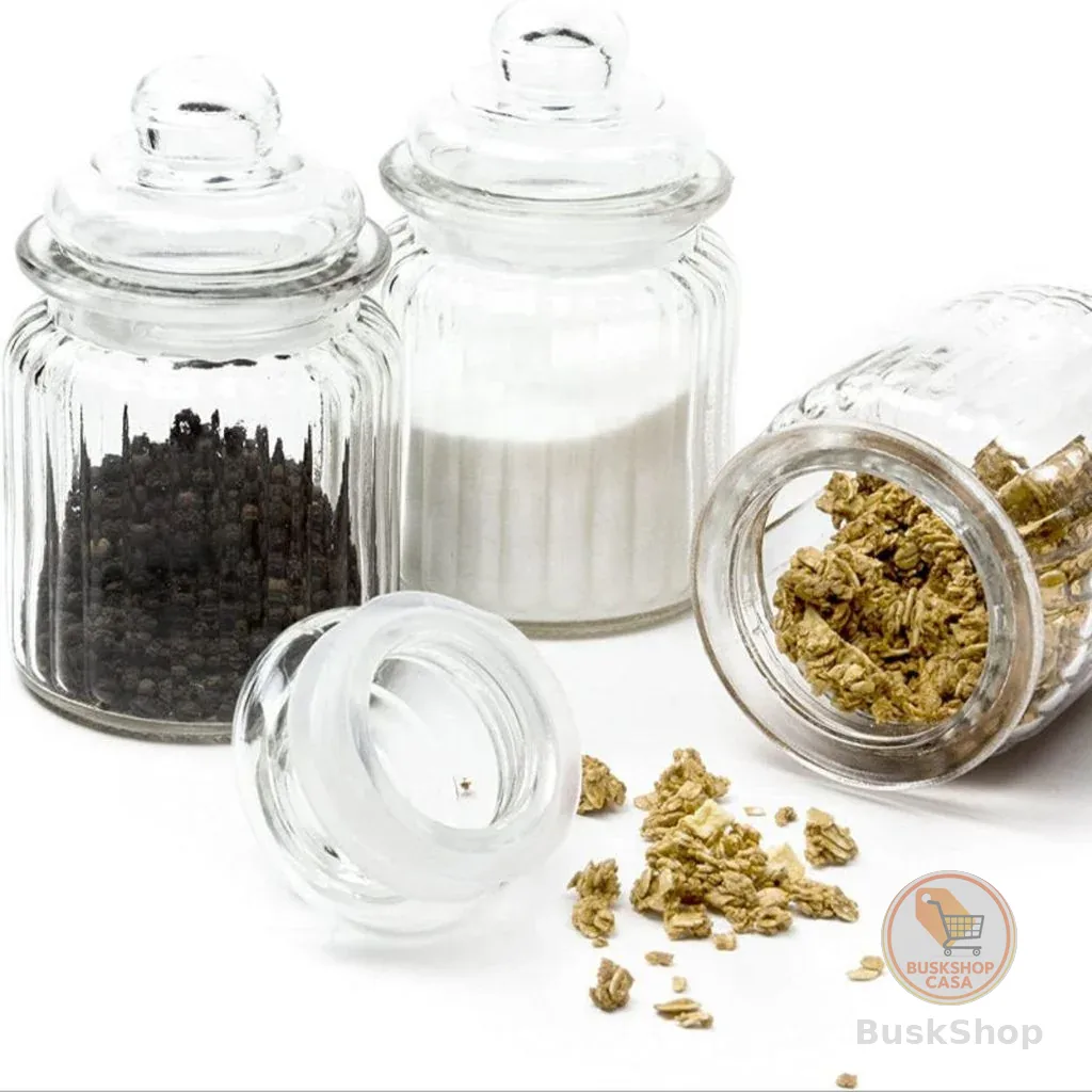 KIT 10 Potes Tampa Hermética Temperos Balas Em Vidro VELAS