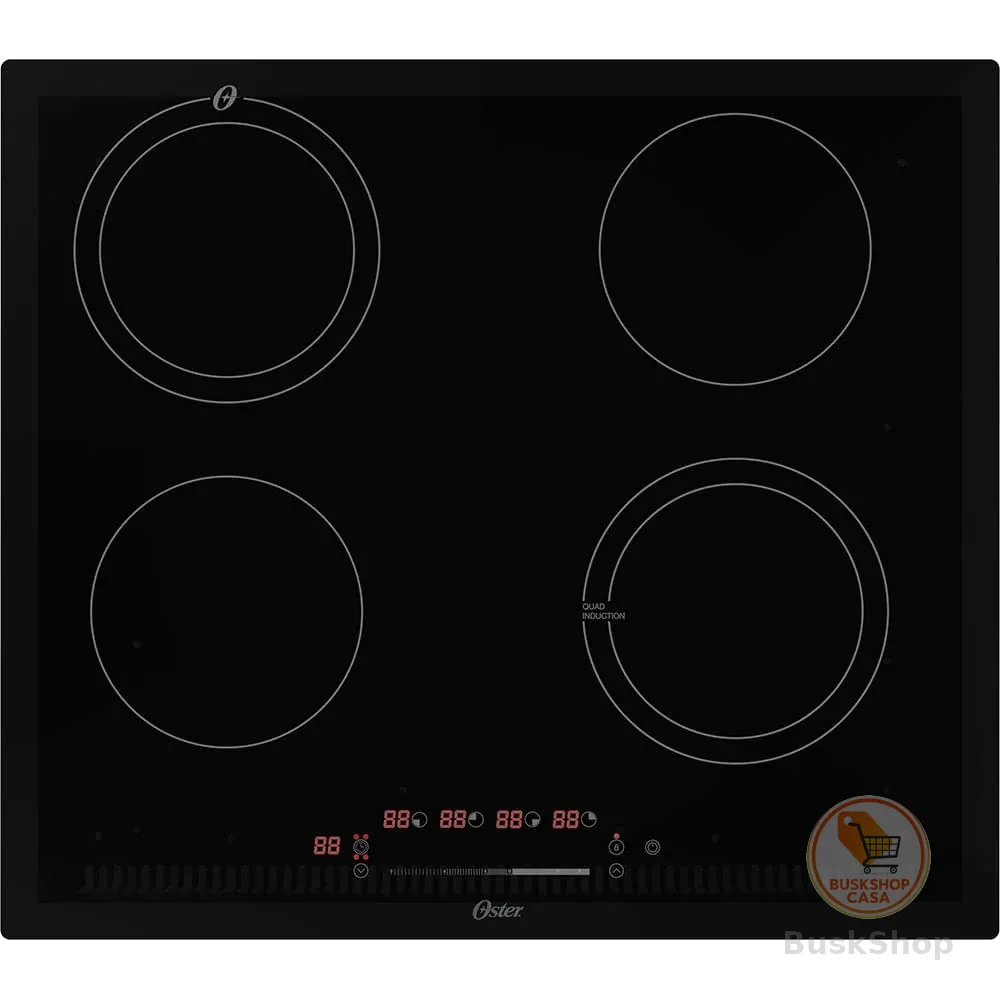Cooktop por Indução Oster, Touch Screen, 4 Bocas, 220V, OTOP402