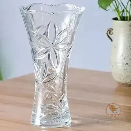 Vaso Diamond Vidro Res. Plantas 23cm Flores Decoração Sala Cor Transparente