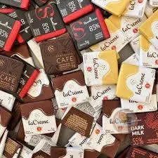 Kit 50 Unidades  Mini Tabletes Sabores Variados Chocolate 5g Cacau Show